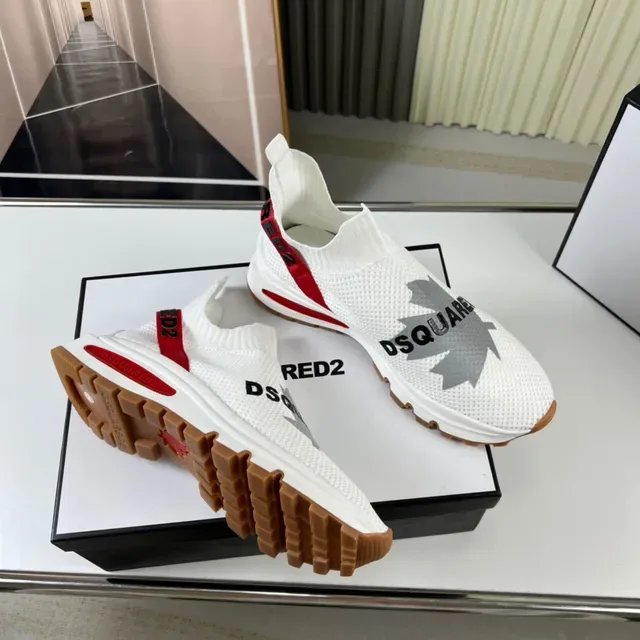 Dsquared2 ICON সাদা লাল গাম লাইফস্টাইল স্নিকার্স 6
