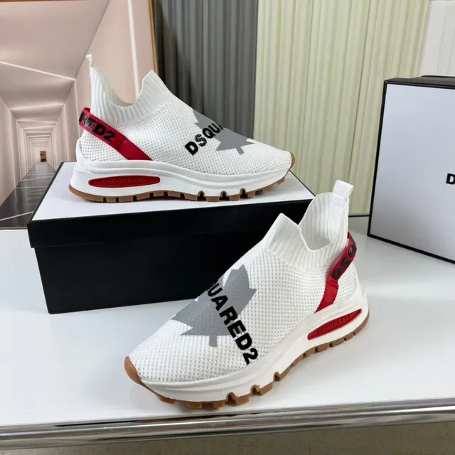 Dsquared2 ICON সাদা লাল গাম লাইফস্টাইল স্নিকার্স 7