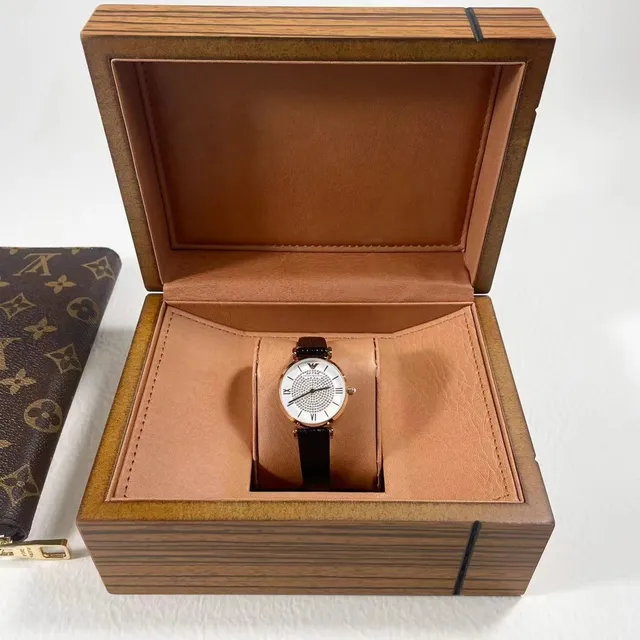 Emporio Armani Cadran Cristal Ton Or Rose Montre Quartz 3