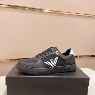 Emporio Armani Eagle Logo Black Lifestyle Sneakers
