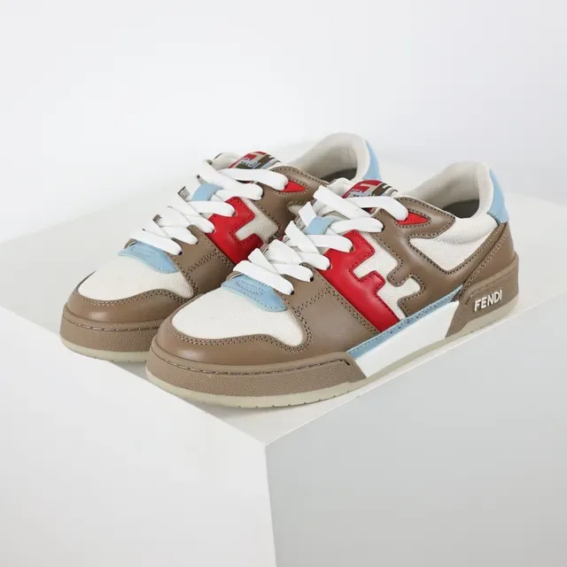 Fendi First Tênis de estilo de vida de Couro e Tecido Multicolor 2