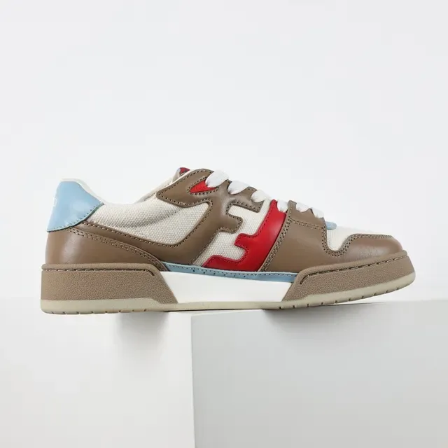 Fendi First Tênis de estilo de vida de Couro e Tecido Multicolor 7