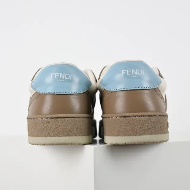 Fendi First Tênis de estilo de vida de Couro e Tecido Multicolor 8