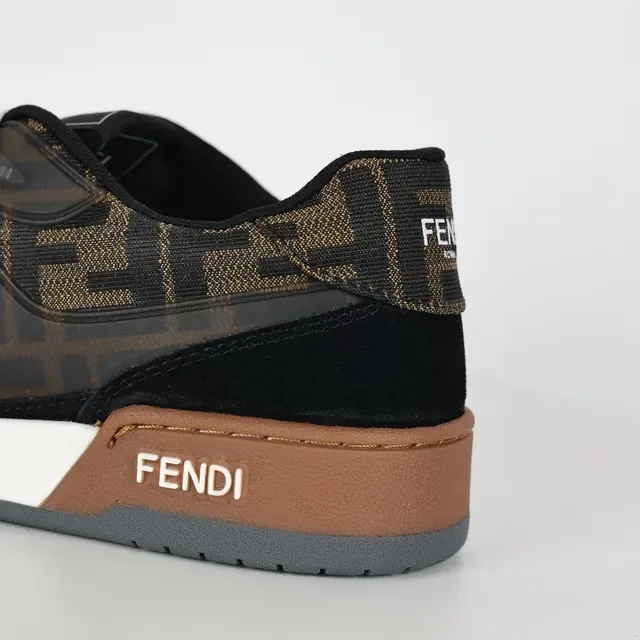 Fendi Monogram Chaussures Lifestyle en Suède 4