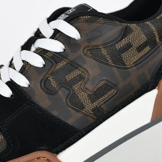 Fendi Monogram Chaussures Lifestyle en Suède 6