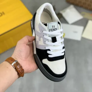 Fendi Run Away Off-White and Black Lifestyle Sneakers