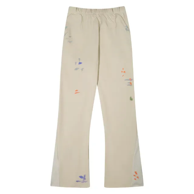 Gallery Dept Paint-Splatter Flared Elastic-Waist Pants 8