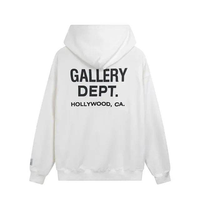 Gallery Dept White Relaxed-Fit Oversized Silhouette Hoodie 5