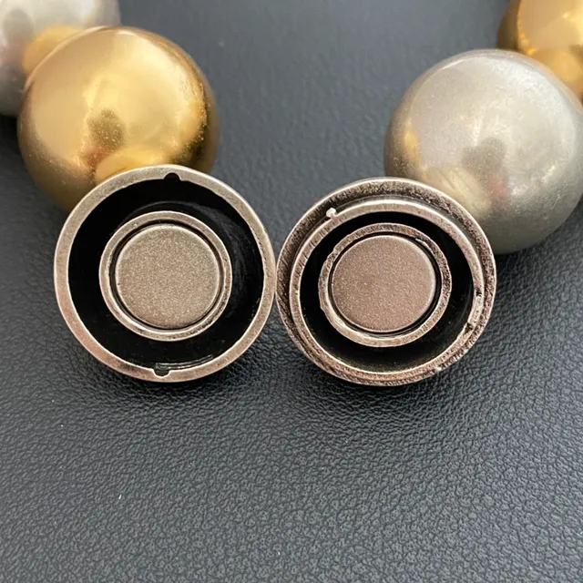 Alternating Gold and Silver Spherical Bead Bracelet 4