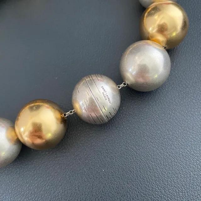 Alternating Gold and Silver Spherical Bead Bracelet 5