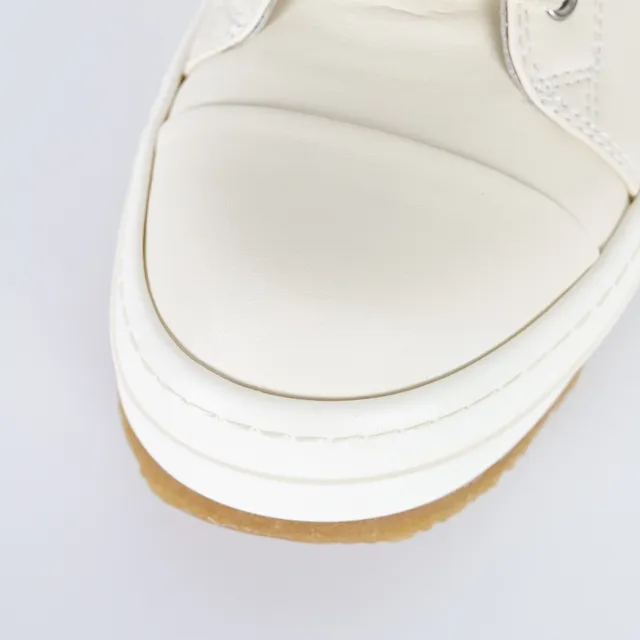 Beige Brown High-Top Platform Sole Boots 5