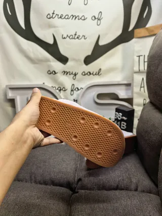 Beige Suede-Like Open-Back Cork-Sole Slippers 4