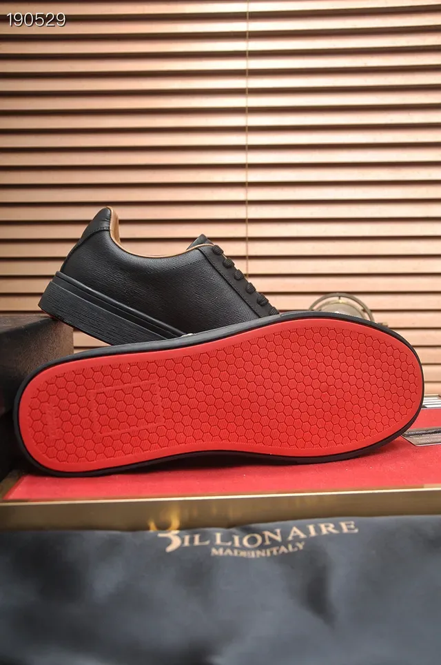 Billionaire Black Gold Leather Hardware Lifestyle Sneakers 2