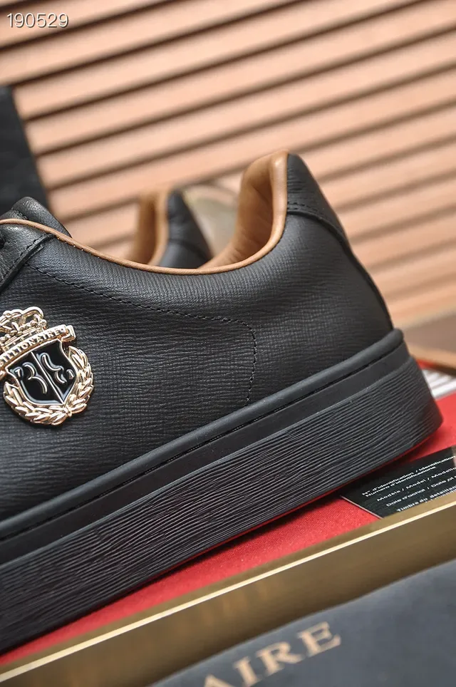 Billionaire Black Gold Leather Hardware Lifestyle Sneakers 5