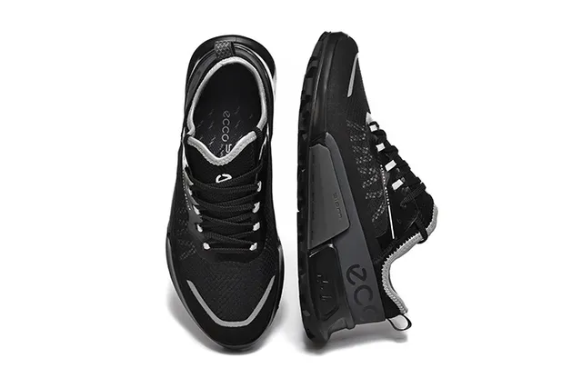 biom Black Gray Mesh Upper Synthetic Cage Overlays Running Shoes 7