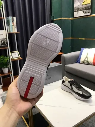 Black and Gray Mesh Leather Lifestyle Sneakers 9