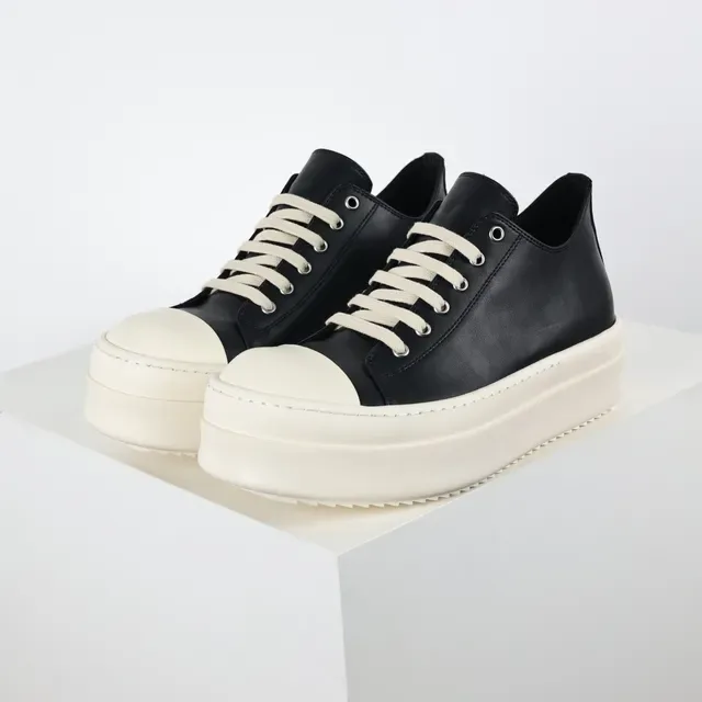 Black and Off-White Platform Sneakers 2