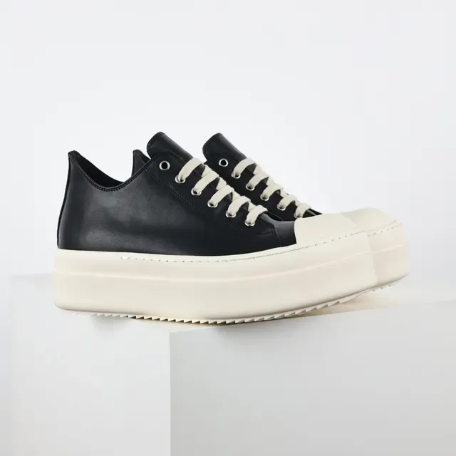 Black and Off-White Platform Sneakers 3