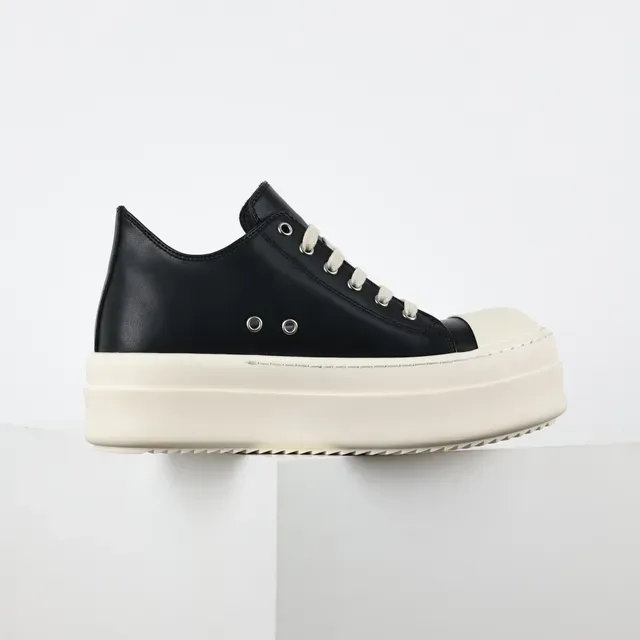 Black and Off-White Platform Sneakers 7