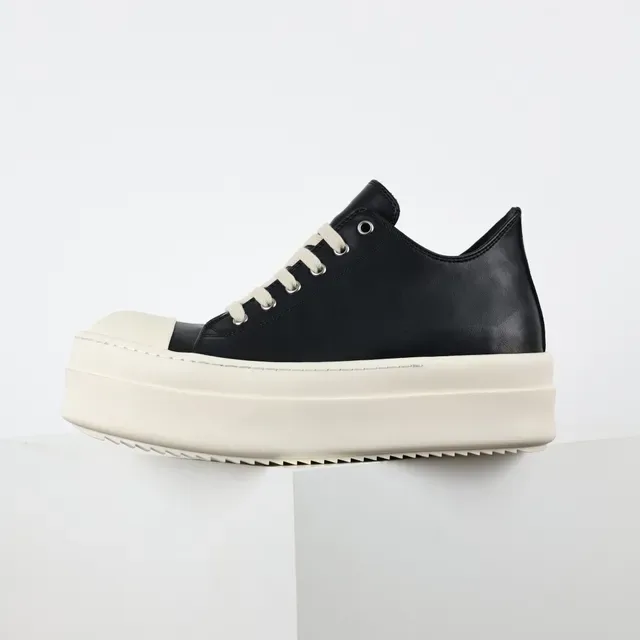 Black and Off-White Platform Sneakers 9