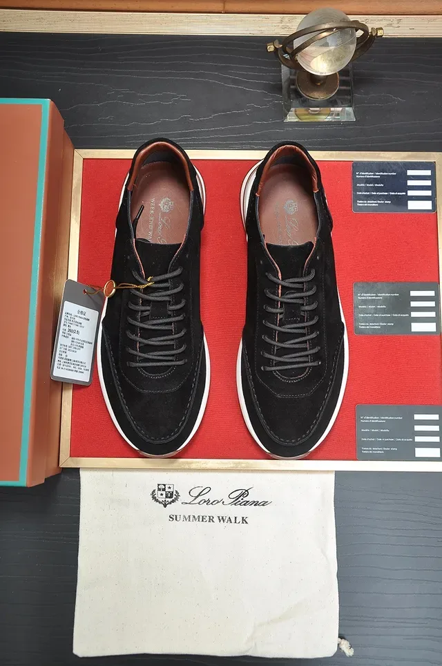 Black Brown Suede Upper White Sculpted Midsole Sneakers 5
