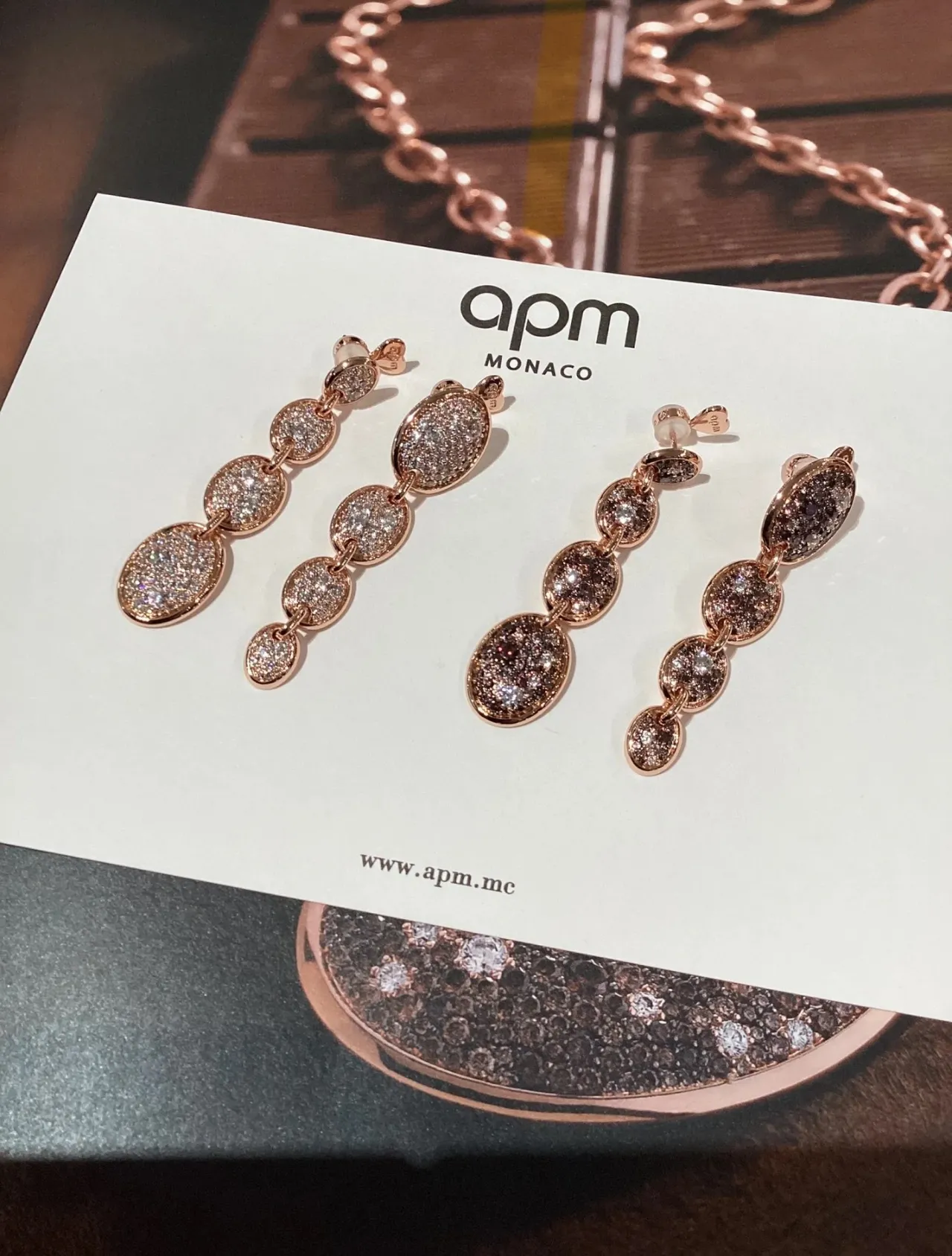 Black Druzy Multi-Tier Oval Drop Earrings 5