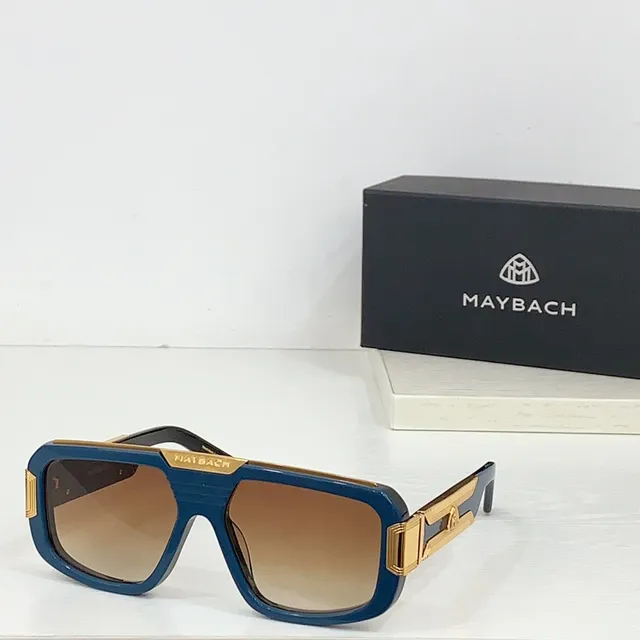 Black Gold Oversized Rectangular Frame Marbled Acetate Temples Sunglasses 4