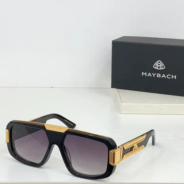 Black Gold Oversized Rectangular Frame Marbled Acetate Temples Sunglasses 7