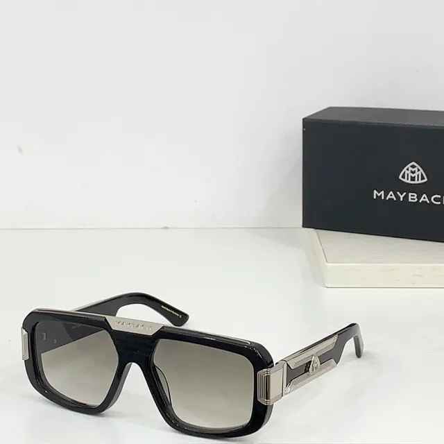 Black Gold Oversized Rectangular Frame Marbled Acetate Temples Sunglasses 9