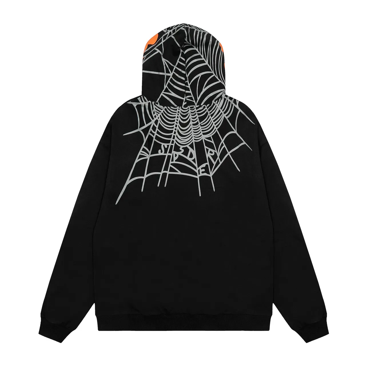 Black Graphic Spiderweb Star Print Tracksuit 6