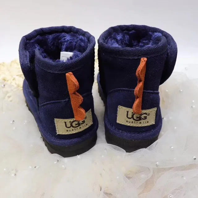 Bottes de neige intérieur doublure peluche appliqué thématique dinosaure noir et vert 15