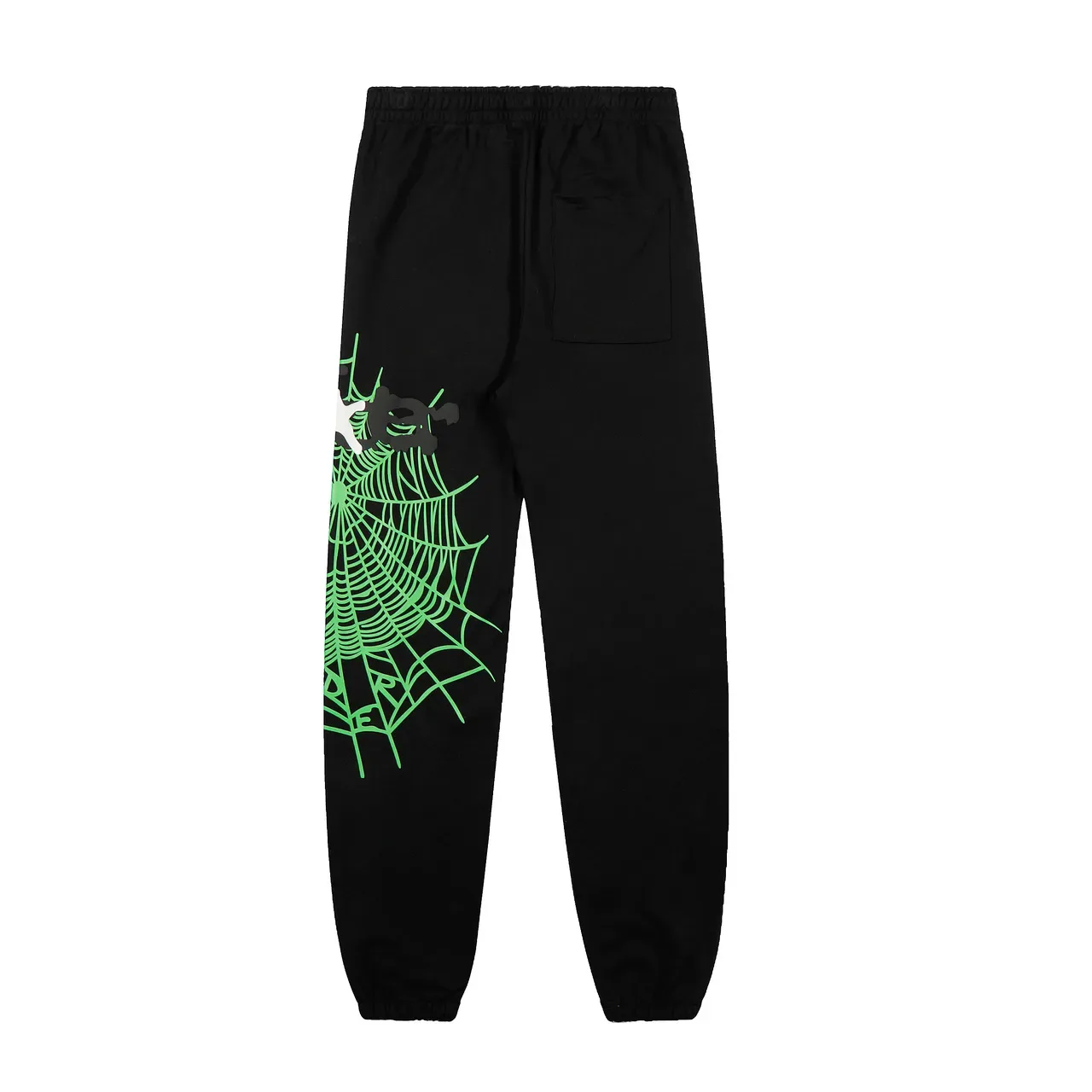 Black Green Graphic-Print Hooded Tracksuit 6