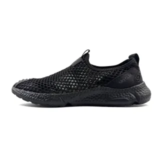 Zapatilla lifestyle slip-on negra de malla