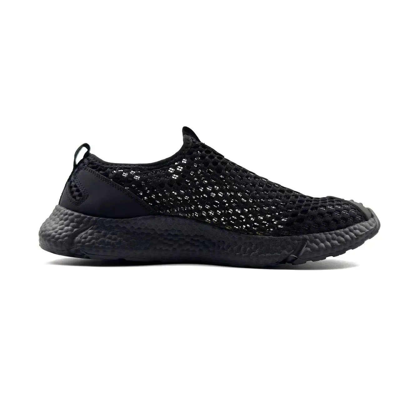 Black Mesh Slip-On Lifestyle Sneaker 15