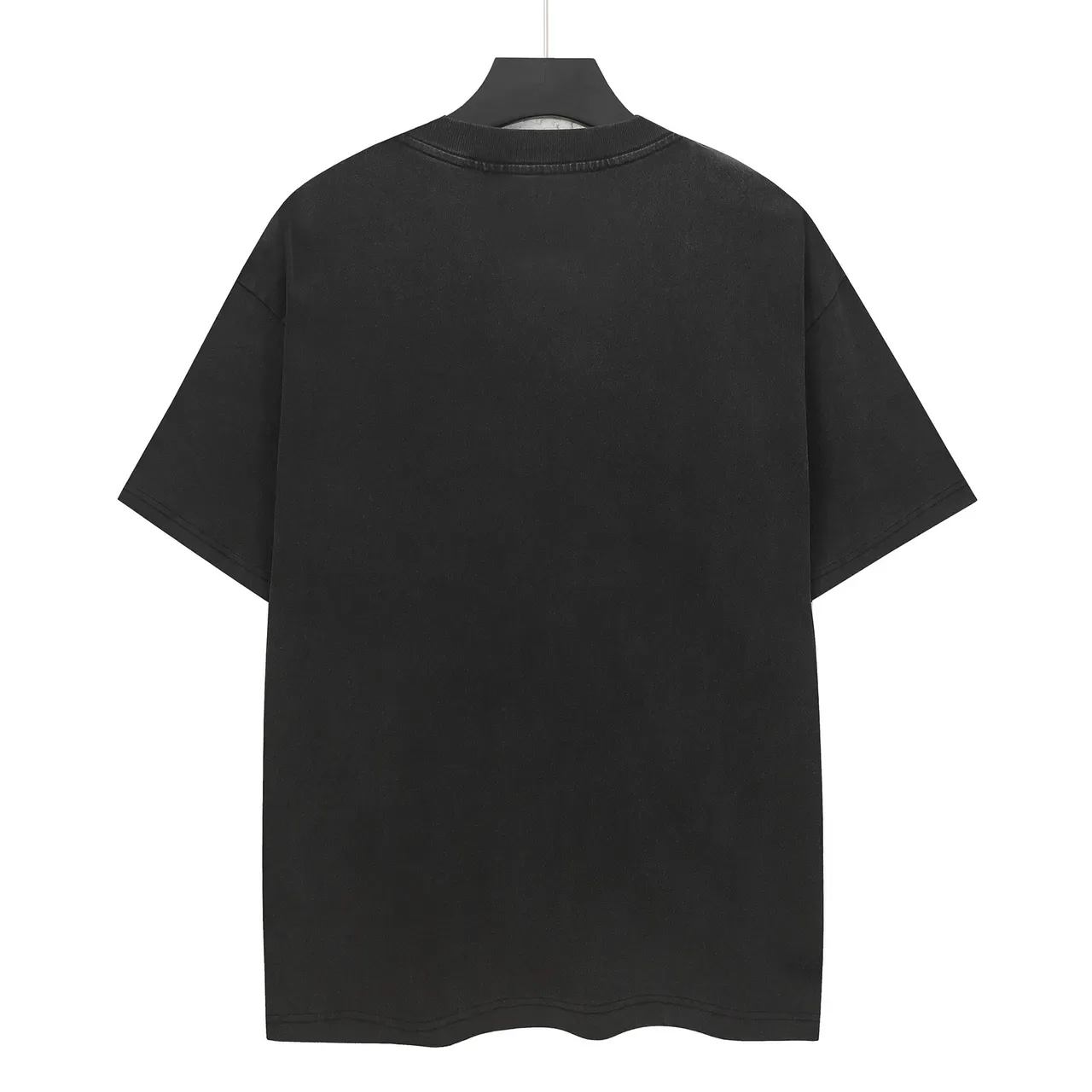 Black Oversized Graphic Print Skeleton Motif T-Shirt 3