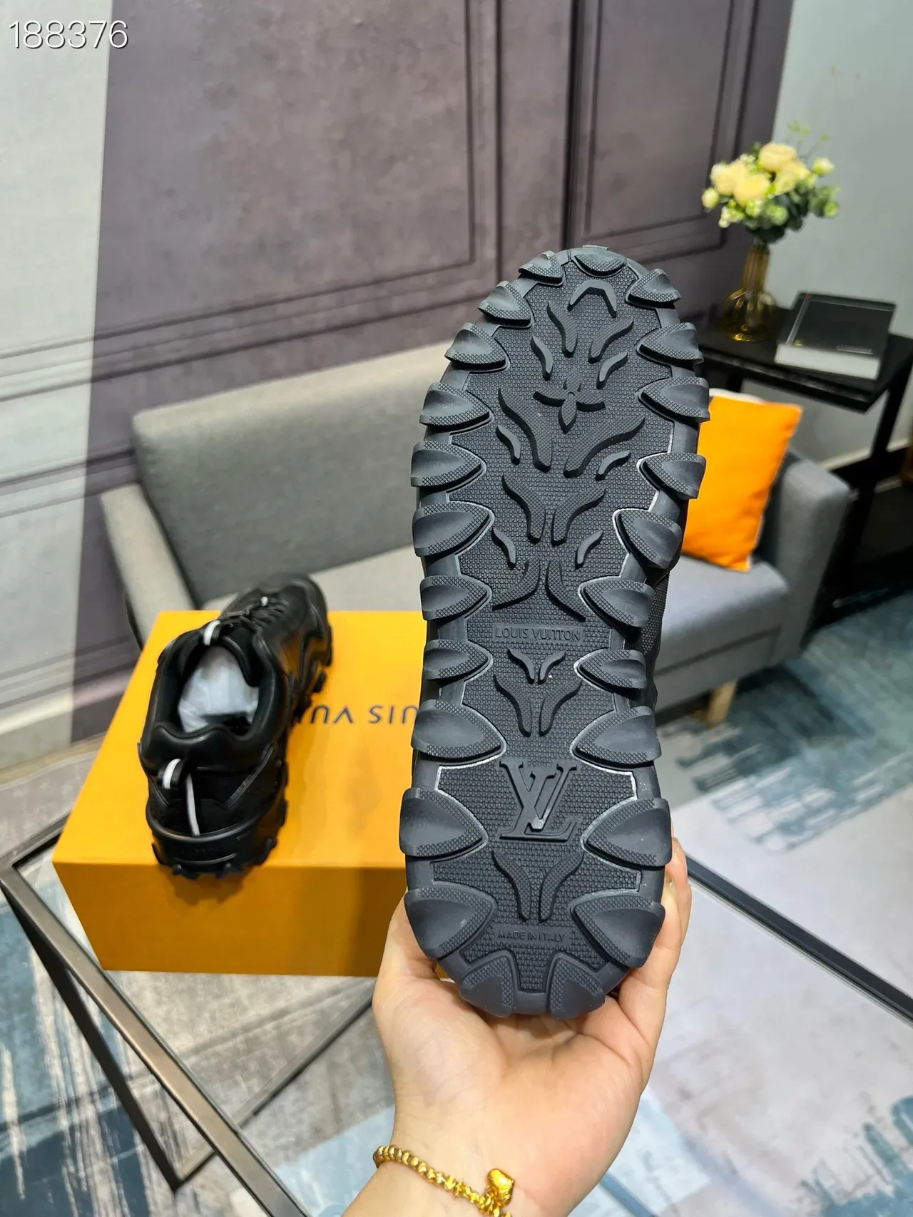 Black Sculpted Multi-Panel Lace-Up Sneakers 3
