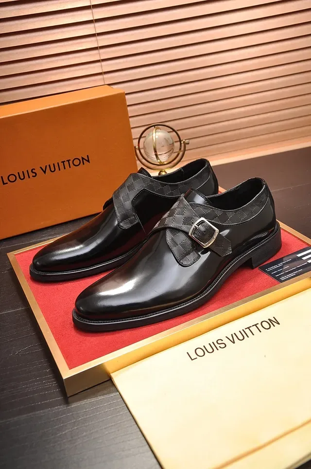 Black Silver Patent Leather Single Strap Monk Shoes 4