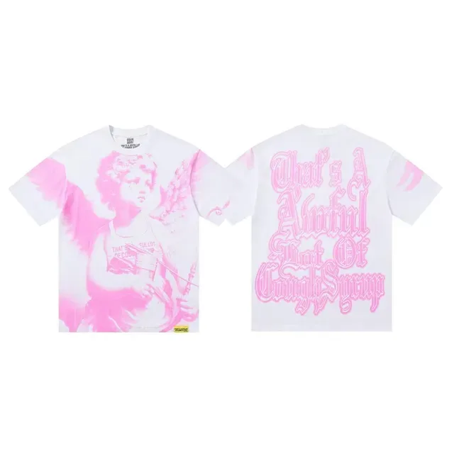 Black White Graphic-Print Oversized Fit T-Shirt 4