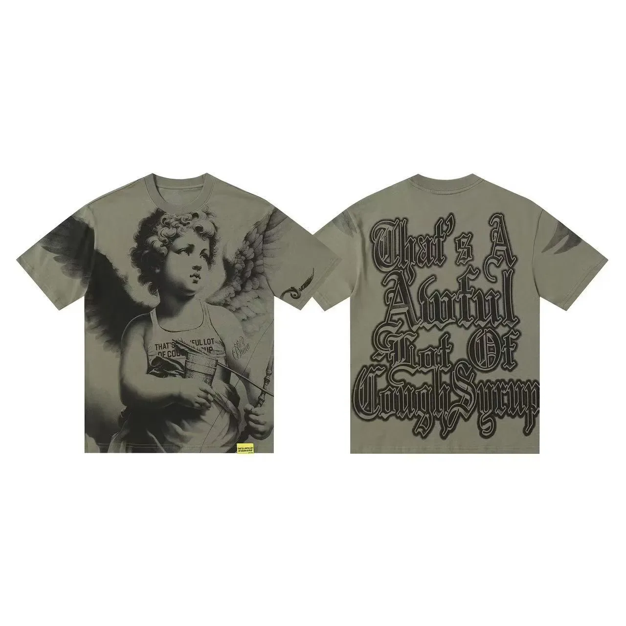 Black White Graphic-Print Oversized Fit T-Shirt 6