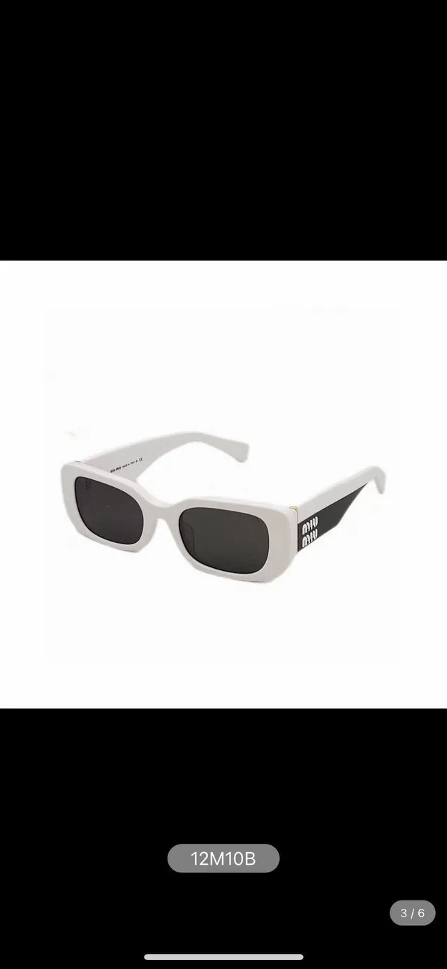 Black White Rectangular Narrow-Frame Dark Tinted Lenses Sunglasses 6