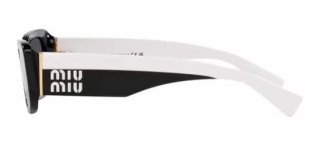 Black White Rectangular Narrow-Frame Dark Tinted Lenses Sunglasses 7