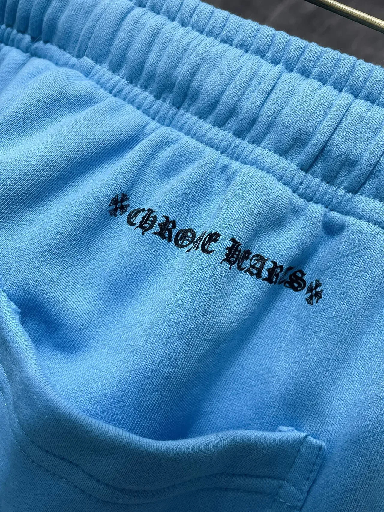 Blue Cargo-Style Drawstring Waist Shorts 7