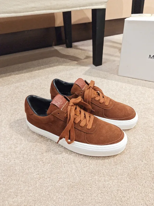 Brown Suede Low-Top Lace-Up Sneaker 4