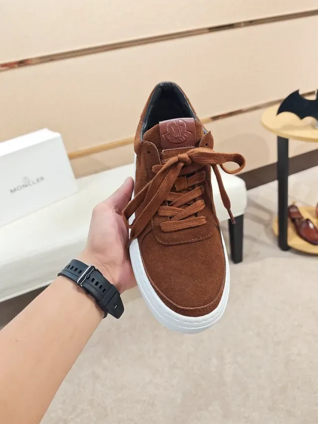 Brown Suede Low-Top Lace-Up Sneaker 5