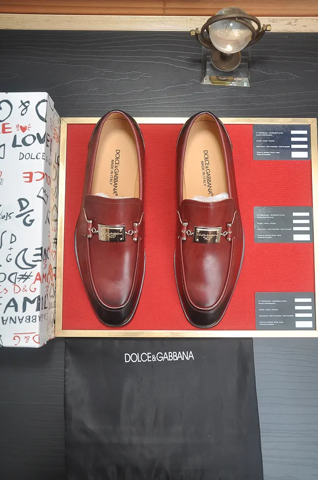 Burgundy Black Two-Tone Leather Metal Horsebit-Style Buckle Loafer 5