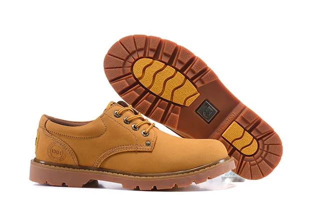 CAT Brown Moc-Toe Work Boots 3