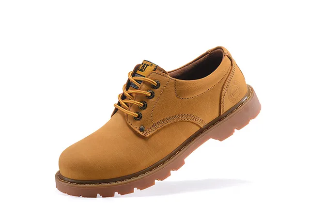 CAT Brown Moc-Toe Work Boots 4