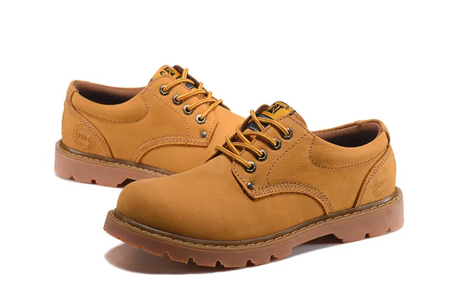 CAT Brown Moc-Toe Work Boots 5