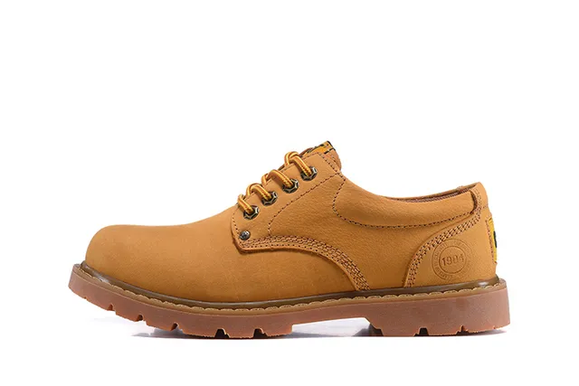 CAT Brown Moc-Toe Work Boots 7
