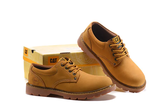 CAT Brown Moc-Toe Work Boots 8
